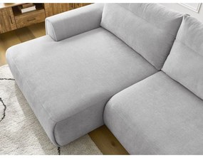Világosszürke sarokkanapé Aden – Bobochic Paris