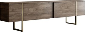 Nappali bútorszett, dió-arany, 180 cm