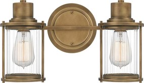 Quoizel klasszikus fali lámpa riggs sárgaréz elsqz-riggs2-bath-ws IP44