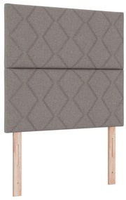 Box Spring Ágy Matraccal Taupe Kisméretű Dupla Szövet