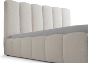 Aura kárpitozott ágy 180x200 ágyneműtartóval - bézs bouclé Quelle 03