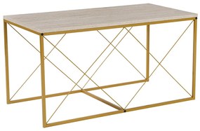 Defne Gold Travertine dohányzóasztal