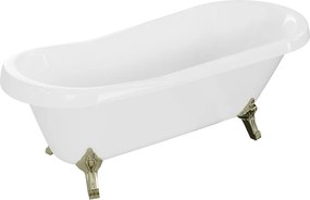 Mexen Retro szabadon álló kád 170 x 75 cm, fehér, arany lábak - 53251707500-50