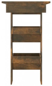 füstös tölgy színű fatermék fali bárasztal 102 x 45 x 103,5 cm