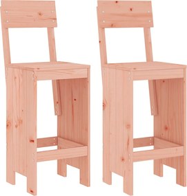 vidaXL 2 db tömör duglászfenyő bárszék 40x48,5x115,5 cm