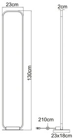 Globo 67262SB - LED Állólámpa SILLA LED/24W/230V