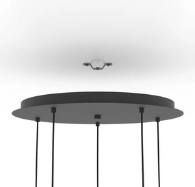 Eglo 390183 - Csillár zsinóron SERENARA 5xE27/40W/230V fekete/arany