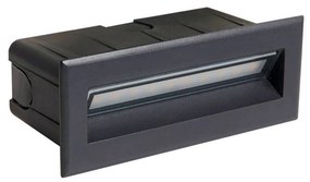 ITALUX ONFL-0352-4K ERBA Kültéri Falba Építhető Lámpa Fekete LED IP44
