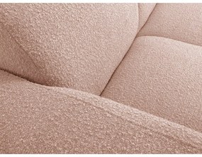 Rózsaszín buklé sarokkanapé (bal oldali) Molino – Micadoni Home
