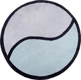 Maximo kerek plüss szőnyeg Puha És Vastag 160x160 cm kék Shaggy