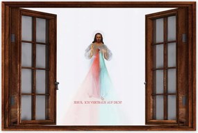 Poszterek 120x80 Jesus Ich vertraue Dich