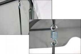 Kerti hinta 170 x 110 x 153 cm - világosszürke