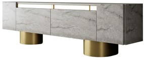 TV szekrény Bohem - Travertine, Gold