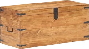 vidaXL tömör akácfa láda 90 x 40 x 40 cm