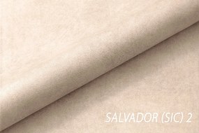 Nicole franciaágy 160x200 fekete lábakkal - bézs vízlepergető Salvador 2 bársony