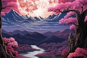 Poszter 45x30cm Rózsaszín Álmok Földje