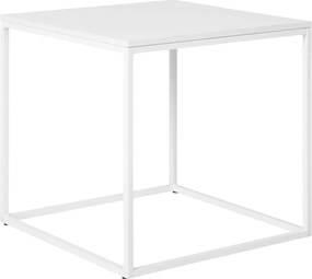 Vita lerakóasztal, modern dizájn, fehér keret, 45 x 45 x 45 cm