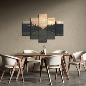 Egy fa móló képe a tó felett (150x105 cm)