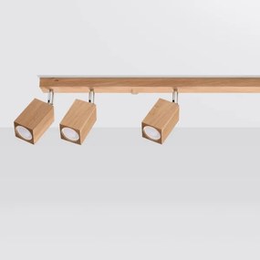 Sollux SL.1039 - Spotlámpa KEKE 6xGU10/40W/230V tölgy