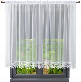 Függöny kész gipiurával 160x200 függöny egyenes sima függöny csipkével