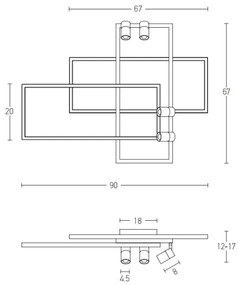 Zambelis 22020 - LED Dimmelhető csillár LED/52W/230V