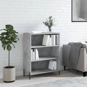 betonszürke szerelt fa polcos szekrény 69,5 x 32,5 x 90 cm