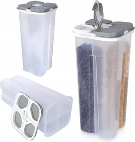 Konyhai osztott tároló ömlesztett termékek gabona élelmiszer adagoló 3L