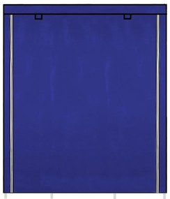Mobil ruhásszekrény 130x45x170 cm-es méretben-kék