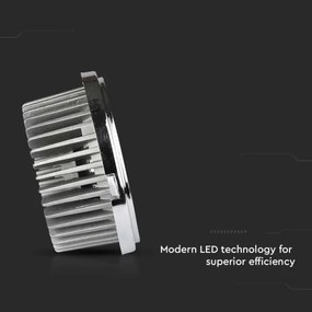 LED Beépíthető spotlámpa LED/20W/230V 6400K átm. 11 cm fényezett króm