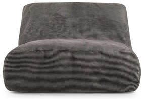 Világosszürke kordbársony babzsákfotel Sofa Tube – SLOWDOWN