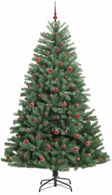 Műanyag Hajtogatós Karácsonyfa Zöld 240 cm PVC és fém