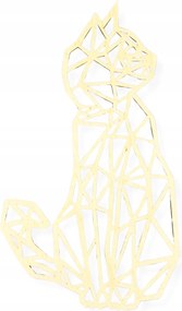 Fali Dekoráció Áttört Kép Geometrikus Macska 2 Cica 3D 26CM