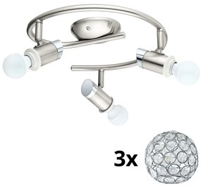 Eglo - LED spotlámpa MY CHOICE 3xE14/4W/230V króm 1xEG31108+3xEG92867