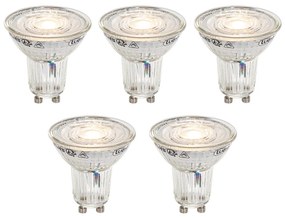 5 db GU10 50 mm szabályozható LED izzó - állítható színhőmérséklet 2200-3000K, 4,9W 400 lm