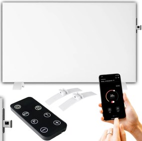 Fali radiátor fehér 960W infravörös elektromos hősugárzó termosztát