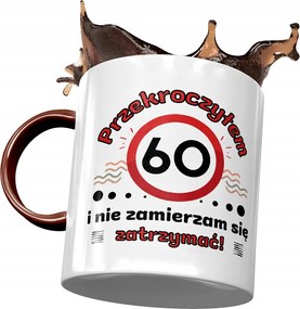 Bordó Bögre Születésnapra 60 60-es 60-as Ajándék Nyomtatott Fotóval