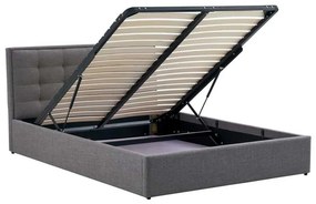 Padva ágy 140 x 200 cm, szürke