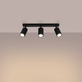 Sollux SL.1581 - Spotlámpa KARBON 3xGU10/10W/230V fekete