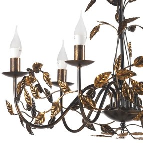 ONLI - Csillár láncon COLLANA 6xE14/6W/230V bronz/arany