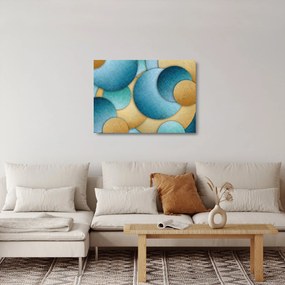 Az absztrakciós körök képe (üvegen) (70x50 cm)