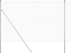 vidaXL Kerítésoszlop Ezüst 25 x 1,6 m (12 x 12 mm háló) Acél