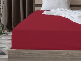 Jersey EXCLUSIVE vörös lepedő 90x200 cm Grammsúly (rost sűrűség): Lux (190 g/m2)