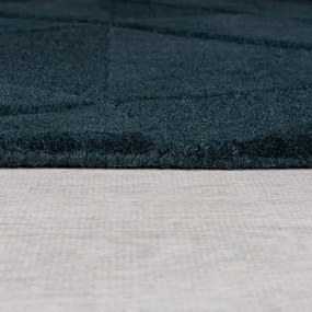 Kékeszöld kézi szövésű gyapjú szőnyeg 160x230 cm Shard Teal – Flair Rugs