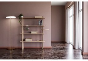 Fehér LED szabályozható állólámpa fém búrával (magasság 151 cm) Asteria Floor – UMAGE