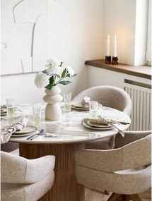 Szürkésbézs kőedény tányér készlet 4 db-os ø 21 cm Viola – House Nordic