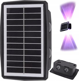 Napelemes led homlokzati lámpa szürkület érzékelővel fali lámpa