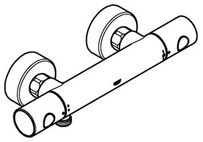 GROHE 34773000 - PRECISION GET DN 15 termosztátos zuhanycsaptelep, fényes króm