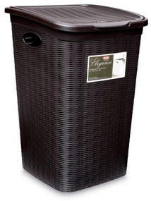 STEFANPLAST Elegance szennyeskosár 50 L, barna