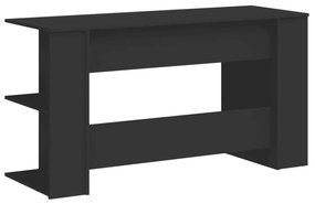 fekete szerelt fa íróasztal 140x50x75 cm