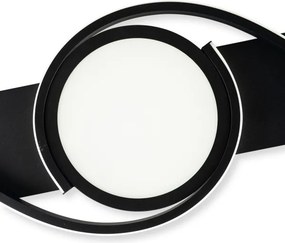 Brilagi - LED Dimmelhető mennyezeti lámpa TWIRL LED/38W/230V fekete + távirányító